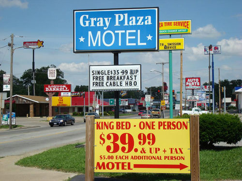 Gray Plaza Motel Benton Exterior photo